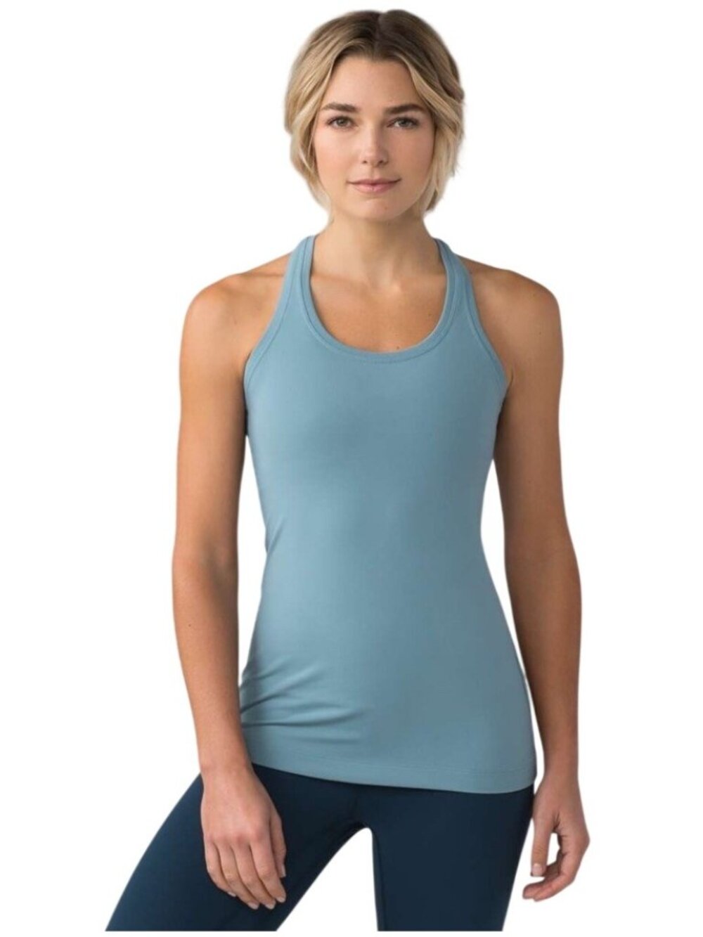 Lululemon Cool Racerback II Tank Top Size 8 Seascape Blue Athletic Workout
